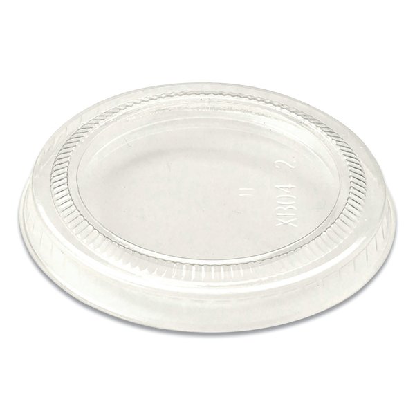 World Centric PLA Lids for Fiber Cups, 2.6" Diameter x 0.3"h, Clear, PK2000 CPLCS2S
